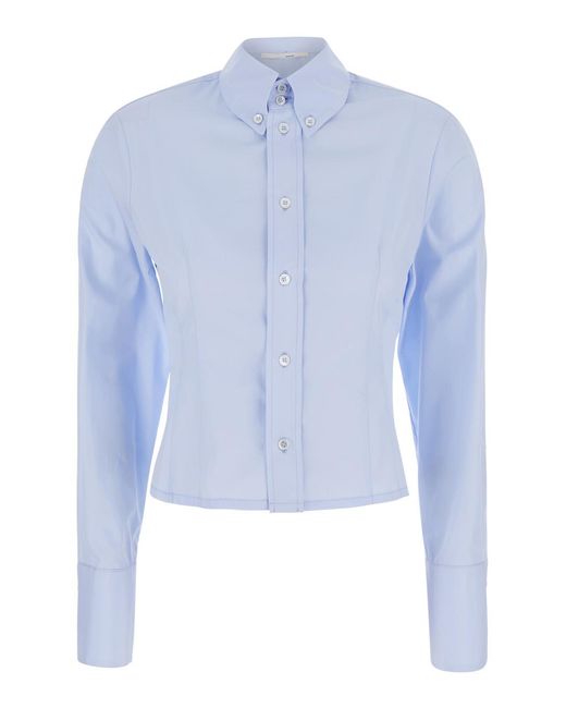 Tela Blue Shirt Darma Blouses