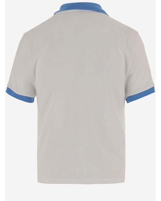 Versace White Polo Shirt Cotton Tops