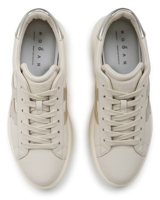 Hogan White Sneakers Rebel Mutton Trainers