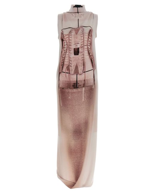 Jean Paul Gaultier Pink 'The Draped Trompe-L'Œil Corset' Dress