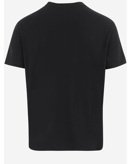 Valentino Black Cotton T-Shirt T-Shirts for men