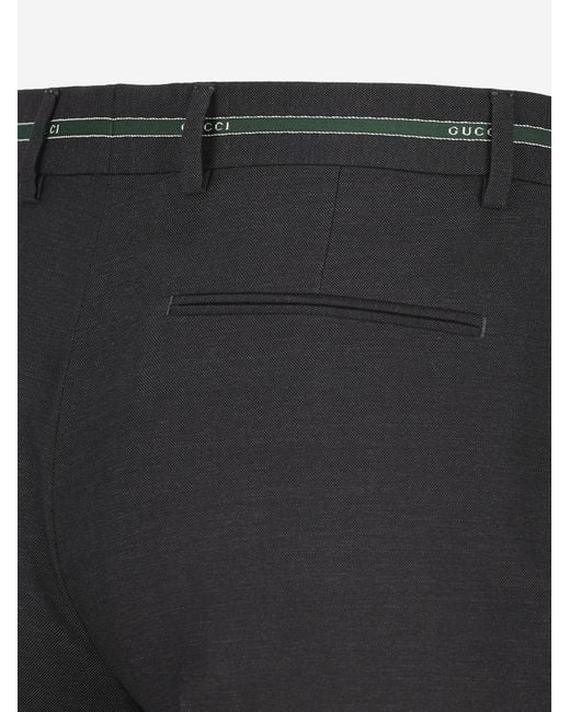 Gucci Black Trousers Wool for men