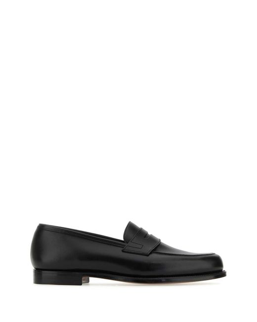 Crockett and Jones Black Grantham 2 Leather Loafers For for men