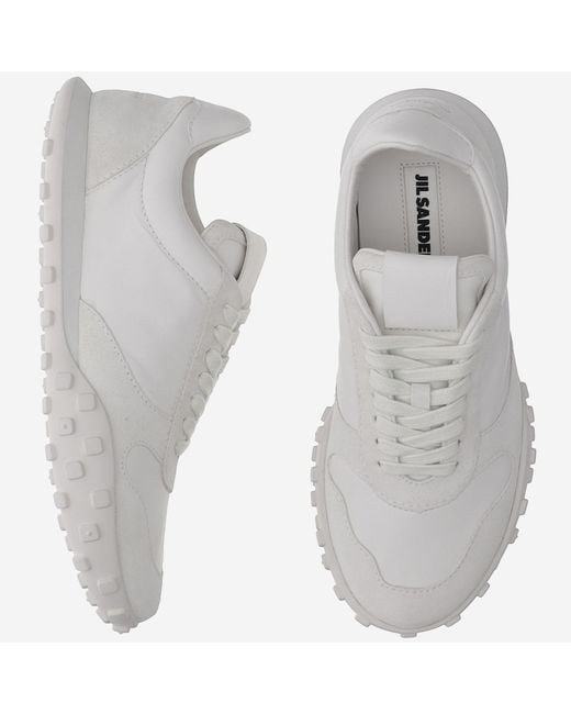 Jil Sander Gray Moon Sneakers Trainers
