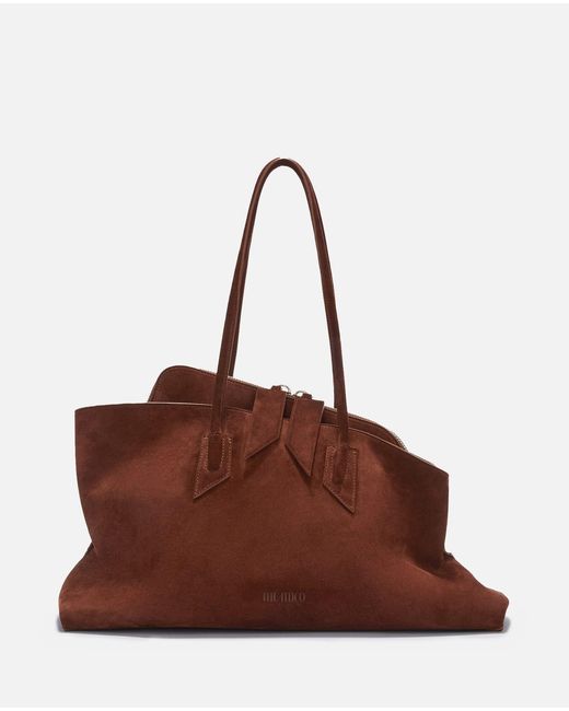The Attico Brown Top Handle 'La Passeggiata Medium' Bag