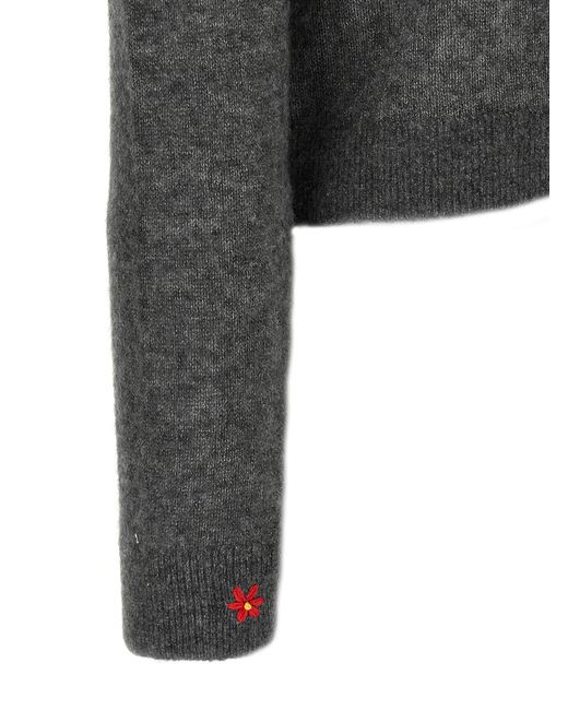 Tory Burch Black Embroidery Cardigan