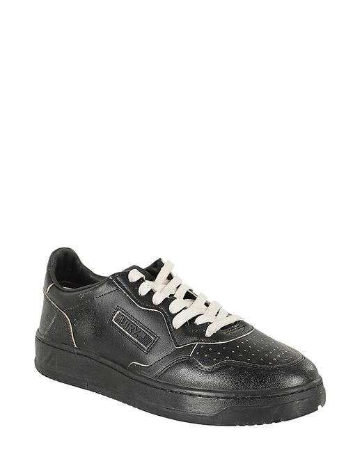 Autry Black Sup Vint Low Sneakers for men