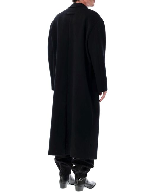 Fear Of God Black Melton Wool Relaxed Coat for men