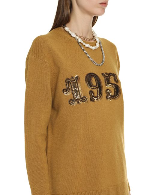 Max Mara Natural Plata Wool And Cashmere Sweater