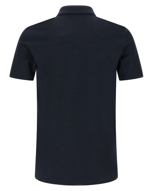 Givenchy Blue Pocket Embroidery Polo Shirt for men