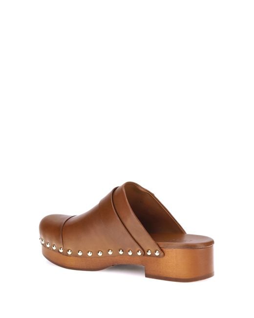Chloé Brown Mules Jeannette Sandal