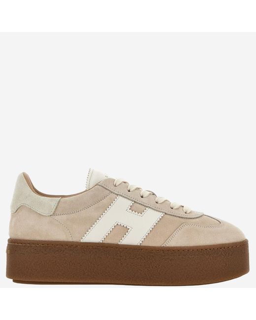 Hogan Natural Suede Sneakers Leather/Rubber Trainers