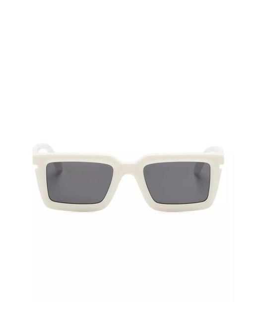 Off-White c/o Virgil Abloh White Tucson Logo Sunglasses Accessories for men