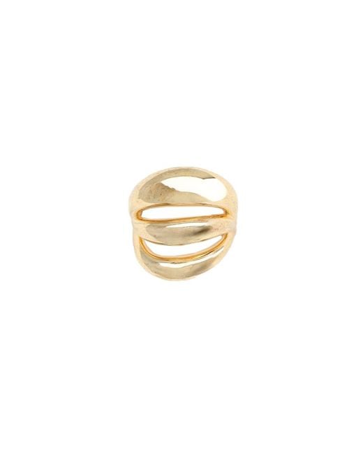 Panconesi White Ring Triptych Blow Up Copper Rings