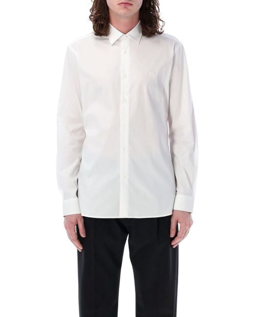 Burberry White Classic Shirt for men