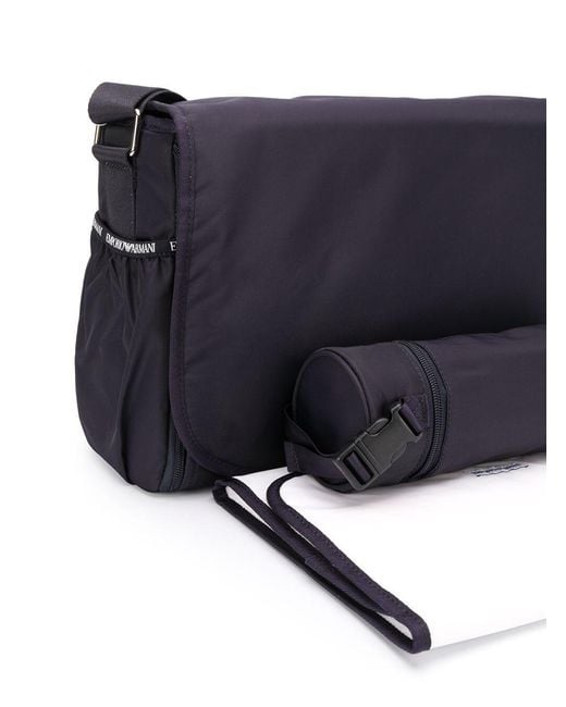 Emporio Armani Blue Crossbody Bag Mummy Baby Nylon Shoulder for men