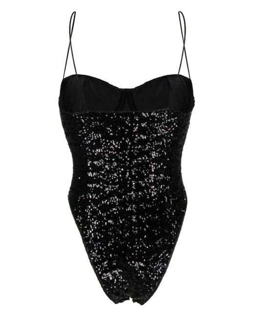 Oseree Black Body Paillettes
