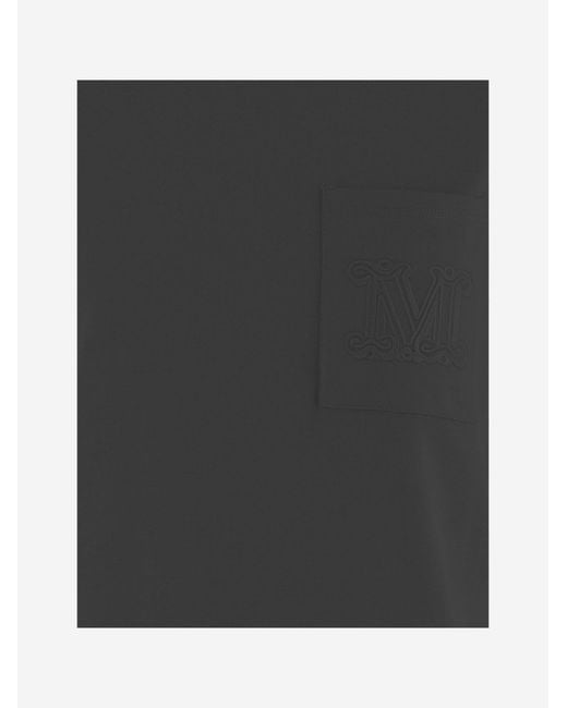 Max Mara Black Cotton T-Shirt T-Shirts & Jerseys