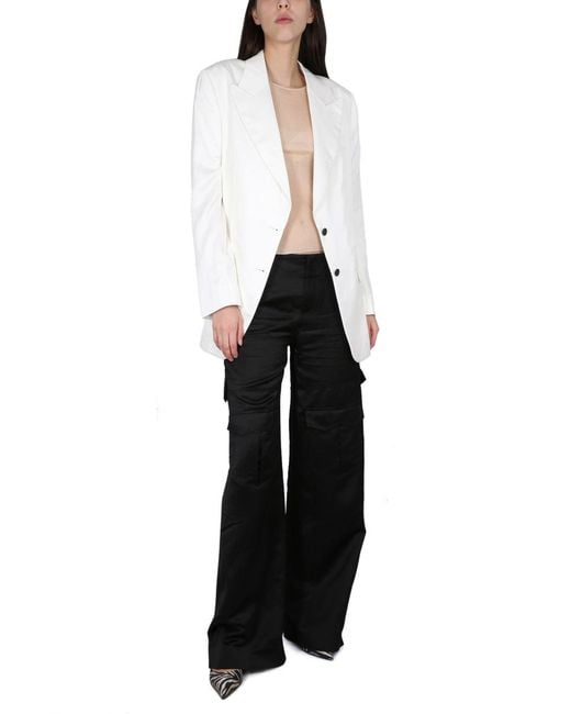 Tom Ford White Boyfriend Jacket Viscose