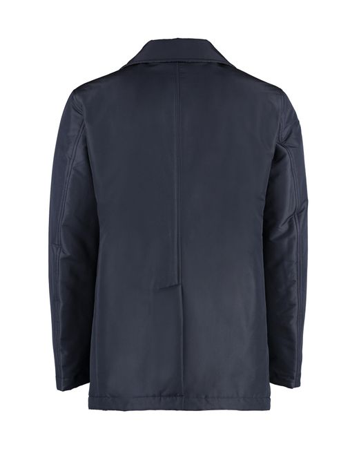Canali Padded Doublebreast Peacoat in Blue for Men Lyst