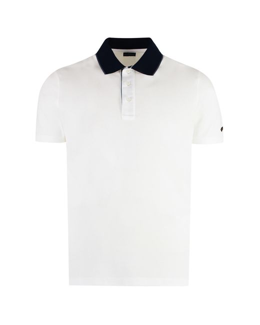 Paul & Shark Black Short Sleeve Cotton Polo Shirt for men