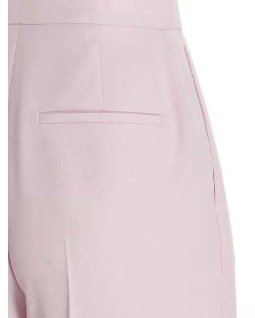 McQueen Pink Wool Casual Pants