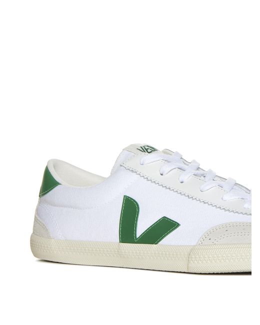 Veja White Volley Canvas Sneakers for men