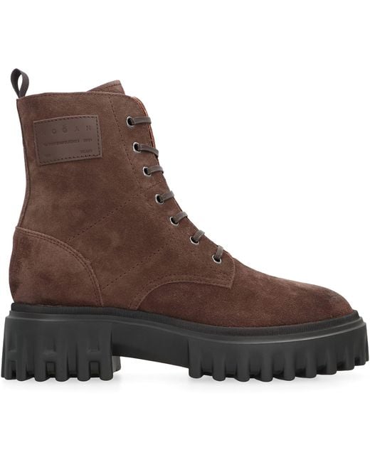 Hogan Brown H700 Combat Boots