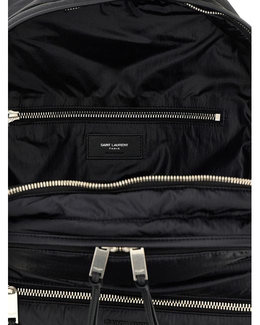Saint Laurent Black 'City' Backpack for men