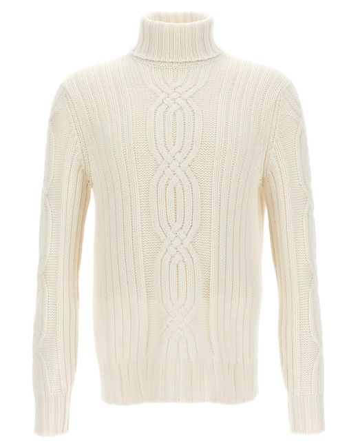 Brunello Cucinelli White High Neck Sweater Sweater, Cardigans for men