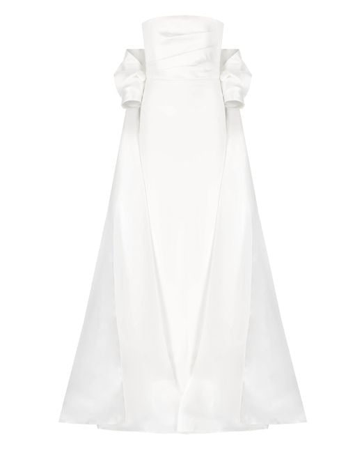 Solace London White Vera Maxi Dress
