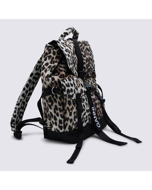 Ganni Black Tech Backpack