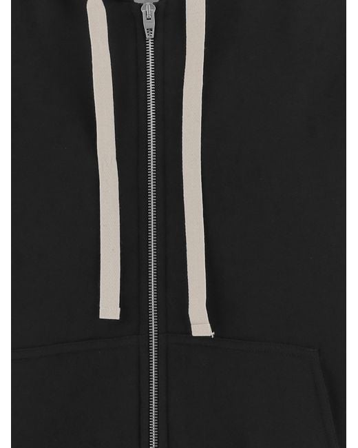 Jil Sander Black Cotton Hoodie Knitwear