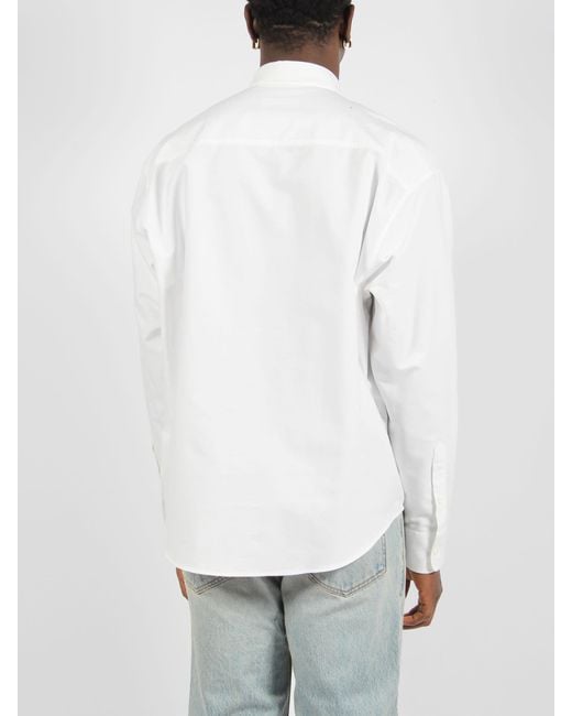 AMI White Ami De Coeur Oxford Shirt
