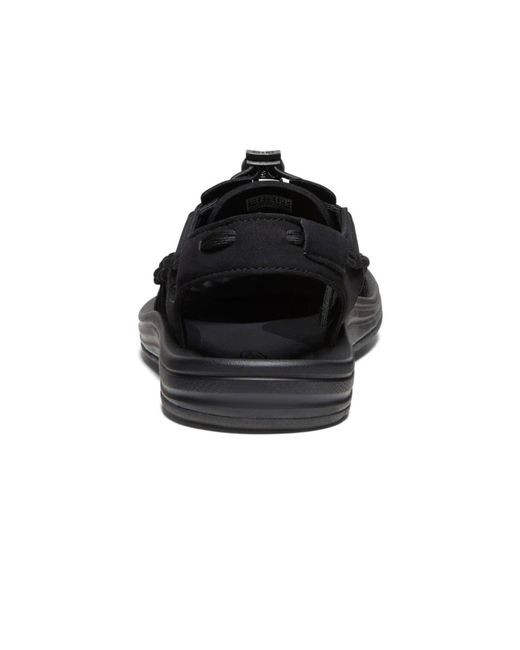 Keen Black Two-Cord Construction Sandals for men