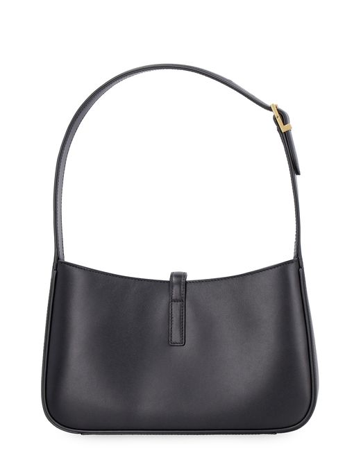Saint Laurent Black Leather Shoulder Bag Le 5 À 7 Calf Handbags