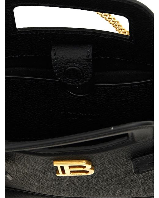 Balmain Black Mini B-Buzz Handbag