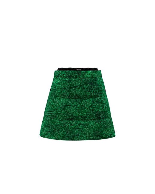 Moncler Genius Green Print Skirt 1 Polyamide Fiber