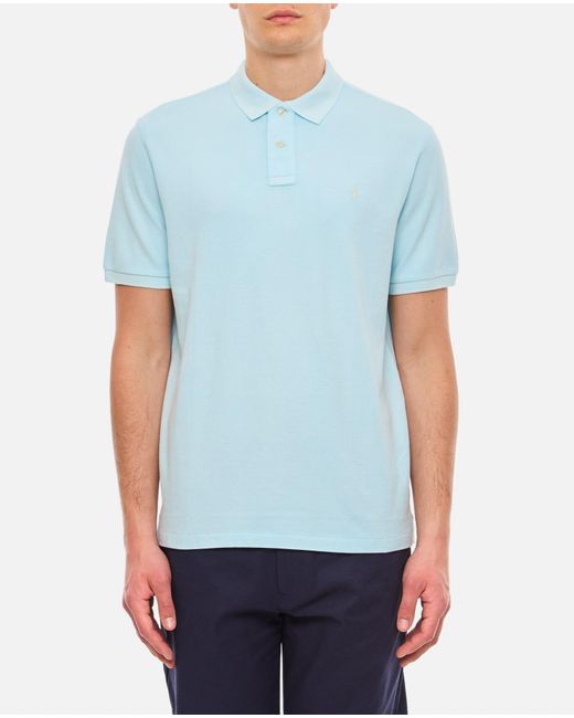 Polo Ralph Lauren Blue Cotton Polo Shirt for men