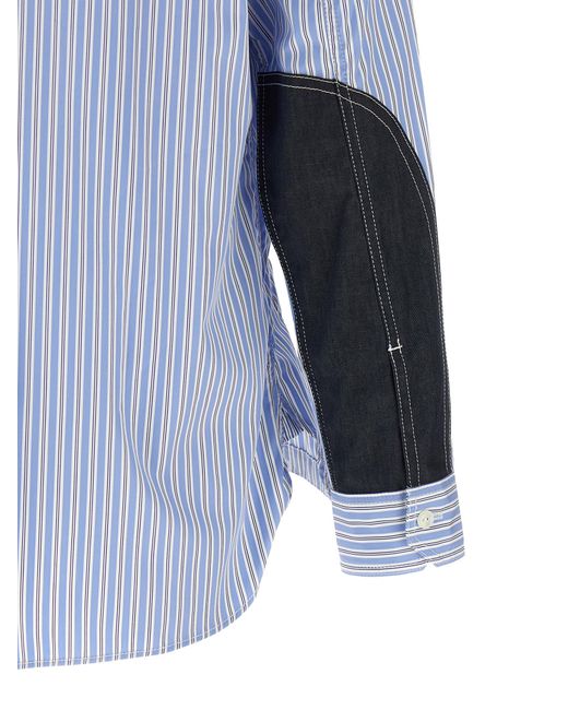 Junya Watanabe Blue Cotton Blouse for men