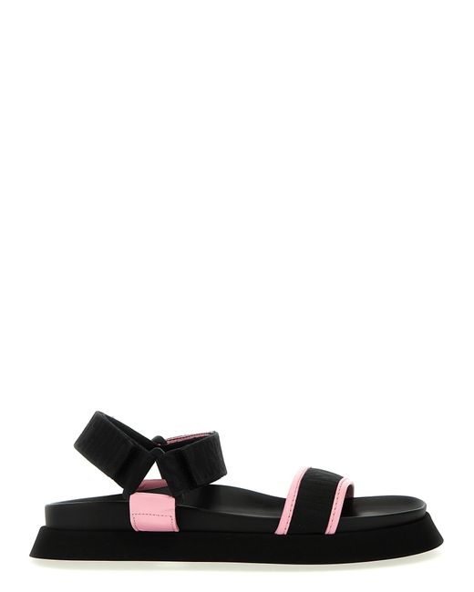 Moschino Black And Logo Sandals