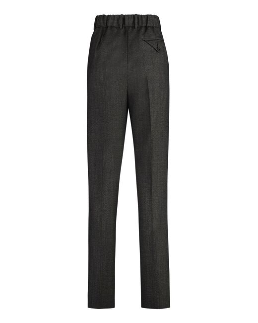 Bottega Veneta Black Wool Trousers For