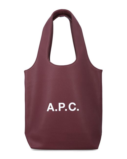 A.P.C. Purple Ninon Small Tote Bag