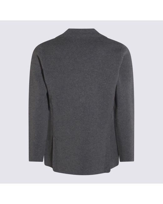 Lardini Gray Dark Wool Knitwear for men