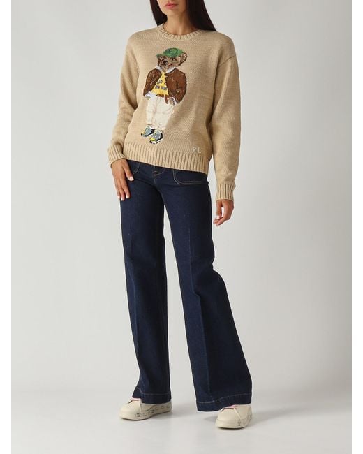 Polo Ralph Lauren Natural Maglia Polo Bear