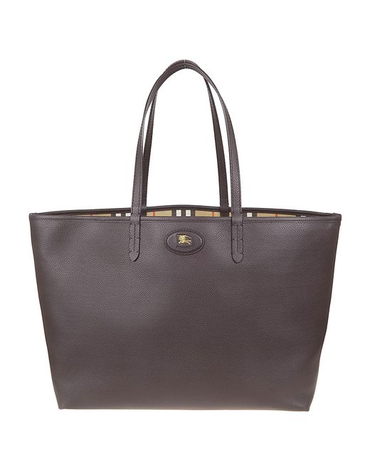 Burberry Purple Ll Md Reversible Tote C&L Borsa
