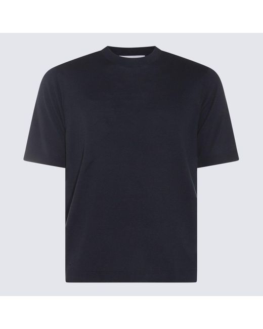 Cruciani Blue Cotton T-Shirt for men