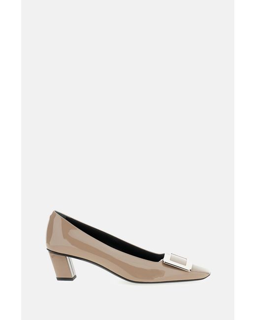 Roger Vivier Natural With Heel Calfkin