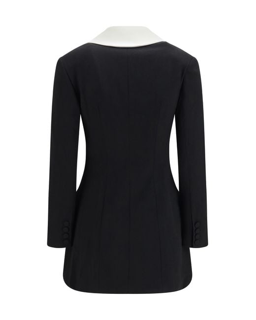 Self-Portrait Black Mini Blazer Dress Wool