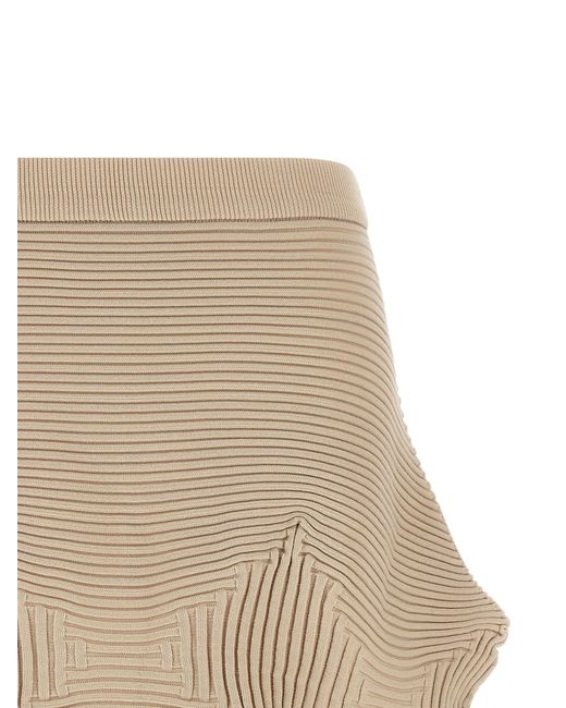 Issey Miyake Natural 'Lnkage' Skirt